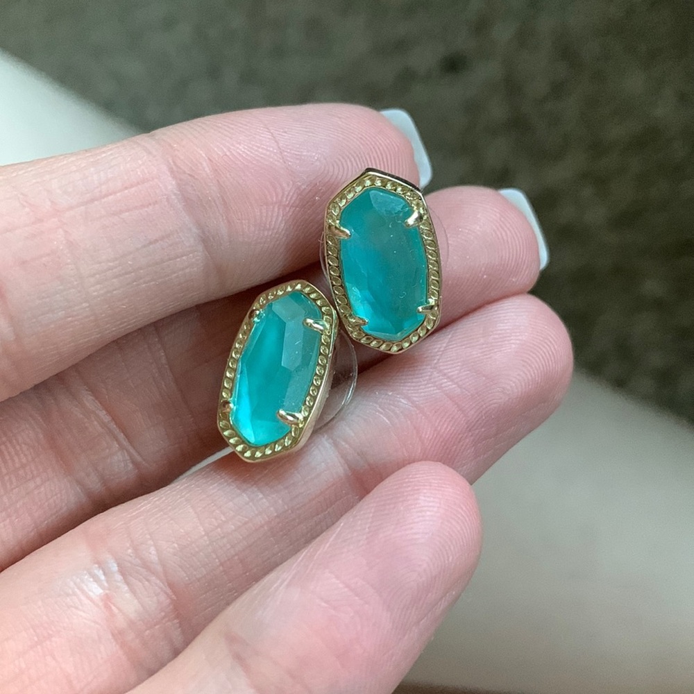 Aquamarine Kendra Scott Earrings